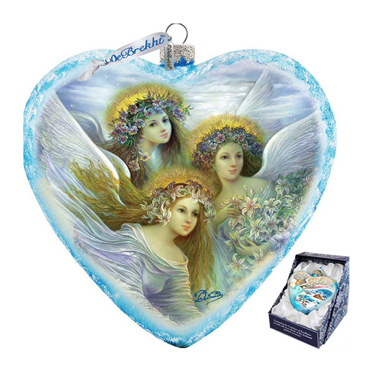 Three Angels Glass Ornament Limited Edition by Strelkina at G. DeBrekht