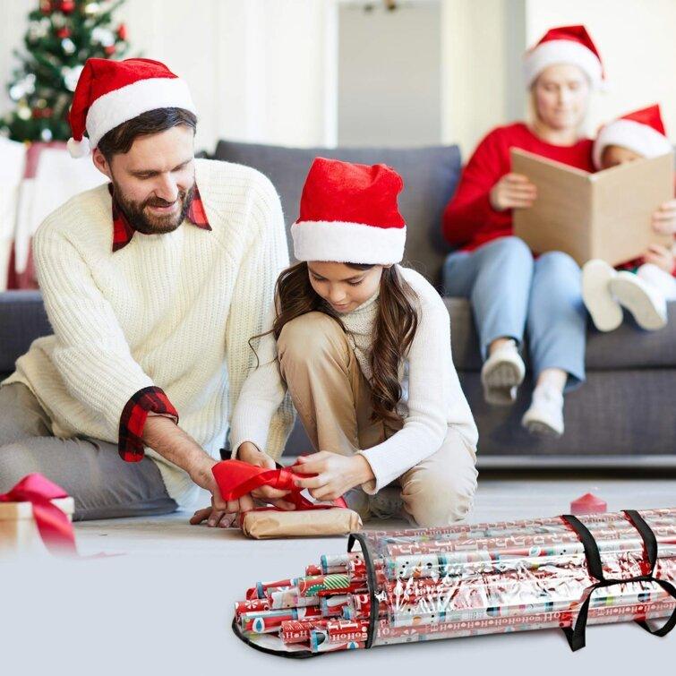 Christmas Gift Wrap Organizer Bag - Christmas Trees USA
