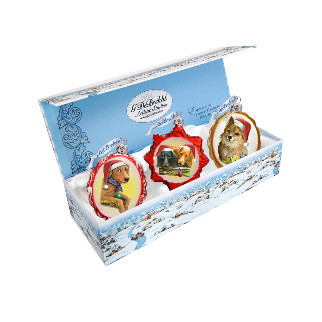 Doggy Mercury Glass Ornaments Christmas Decoration