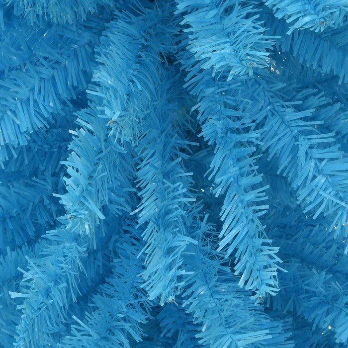 90" Light Blue Artificial Pine Christmas Tree – Unique Slim Holiday Decor - Christmas Trees USA