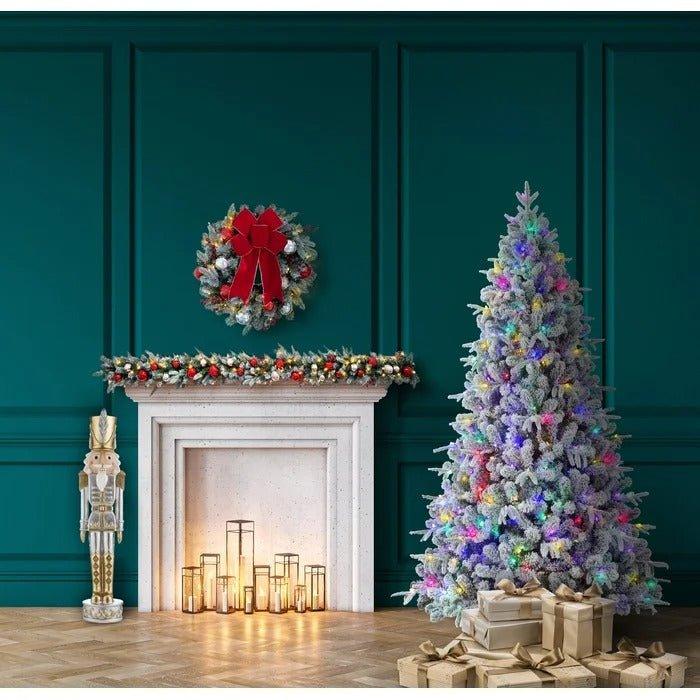90'' Lighted Artificial Fir Christmas Tree - Christmas Trees USA
