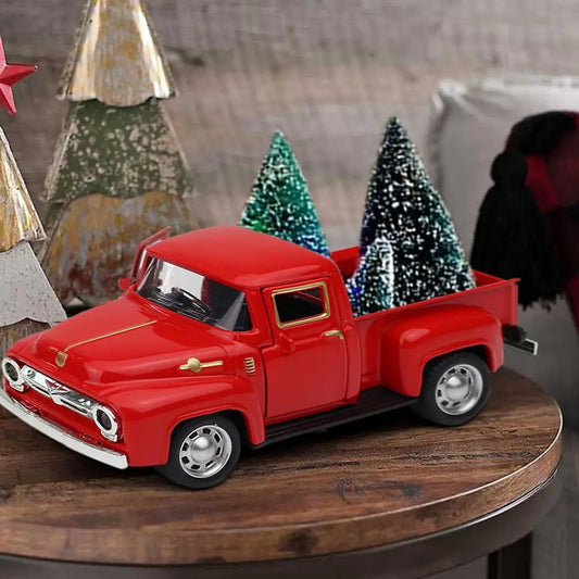 Christmas Ornaments Pickup Alloy Toy High Imitation Car