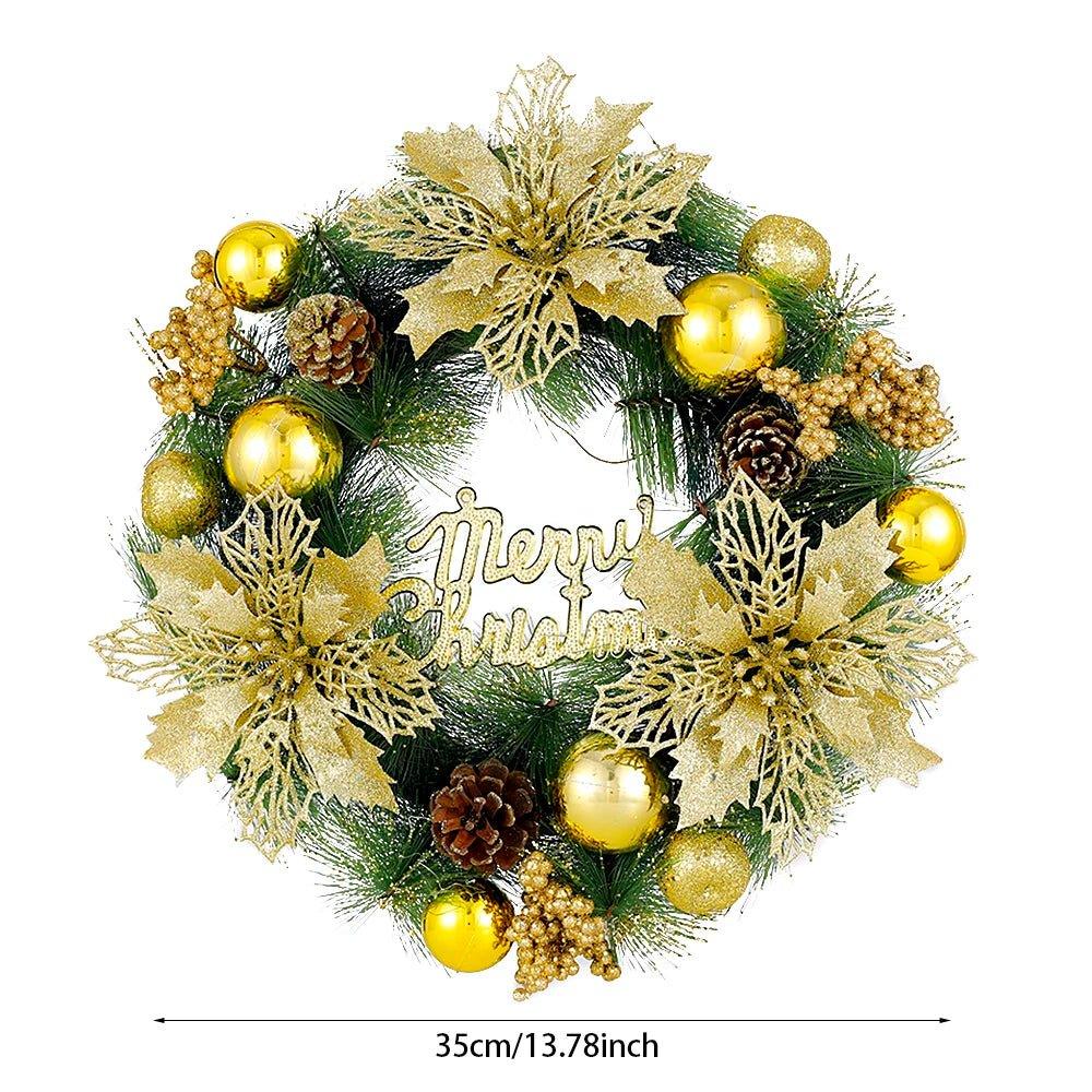 Christmas Decoration Wreath Pine Cone Hanging - Christmas Trees USA