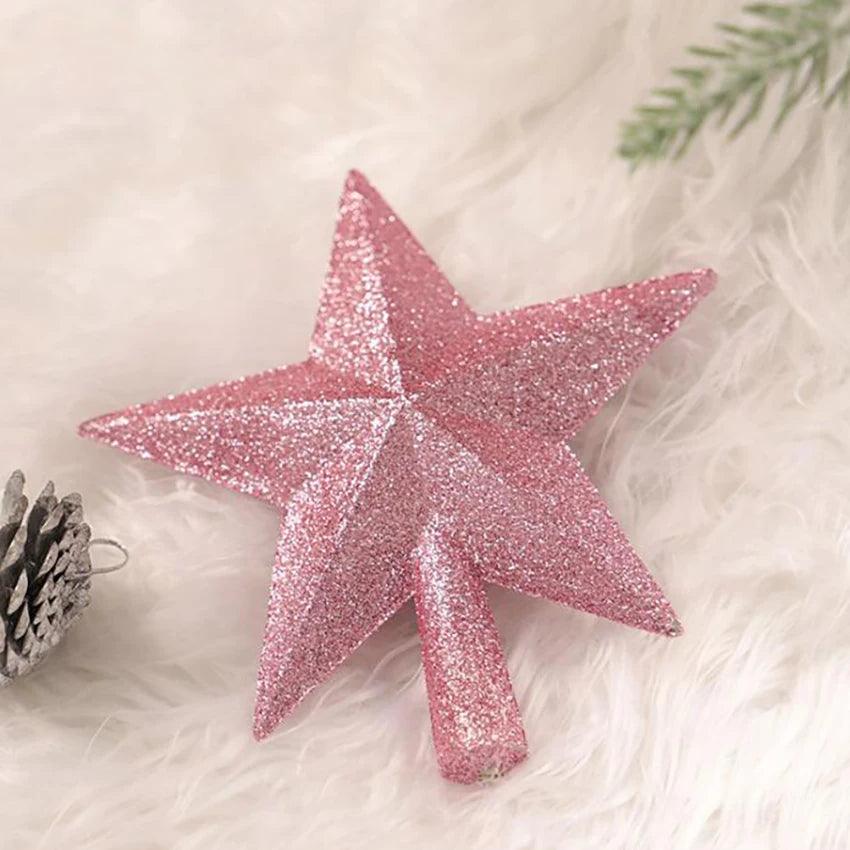 Christmas Tree Top Glitter Stars