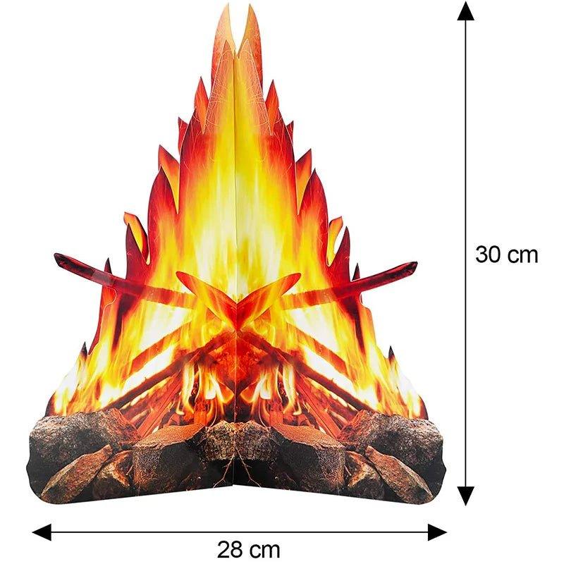 Christmas Decoration 3D Flame Cardboard - Christmas Trees USA