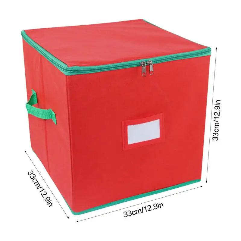 Red Christmas Compartment Storage Container