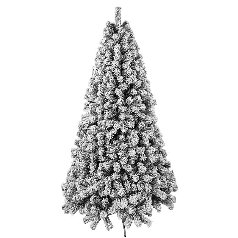 Christmas White Snowflake Flocking Christmas Tree