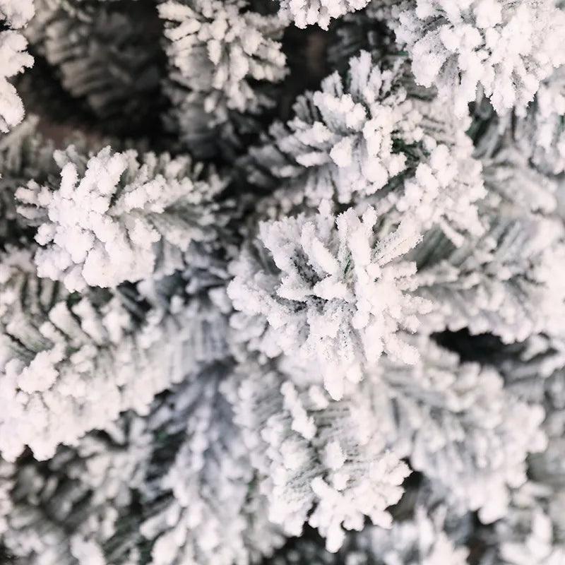 Christmas White Snowflake Flocking Christmas Tree