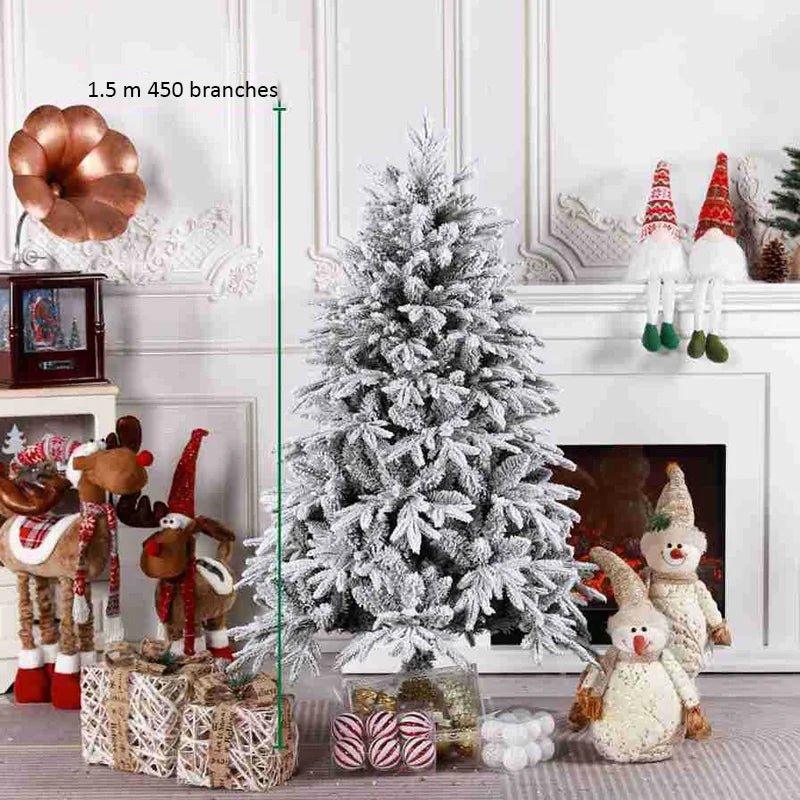 Artificial Snow Densified Flocking Tree PVC - Christmas Trees USA