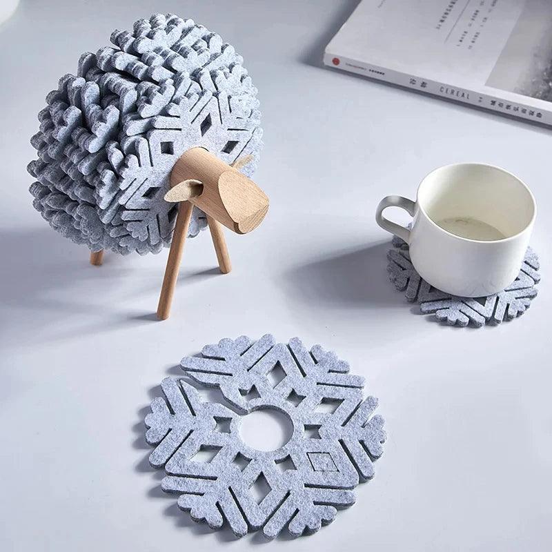 Round Coasters Table Decor
