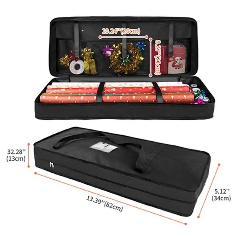 Christmas Wrapping Paper Storage Bag