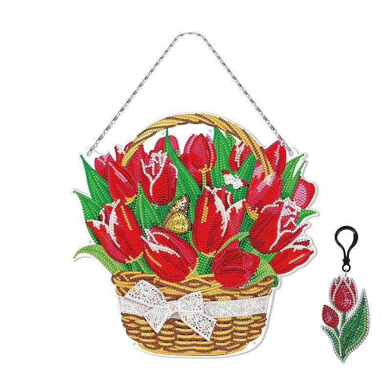 Christmas LED Light Special Shaped Diamond Mosaic Wreath - Christmas Trees USA
