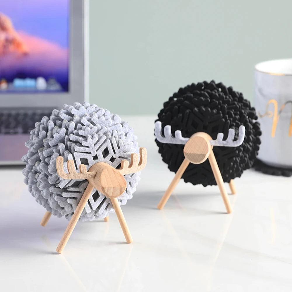 Round Coasters Table Decor