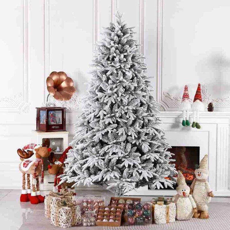 Artificial Snow Densified Flocking Tree PVC - Christmas Trees USA