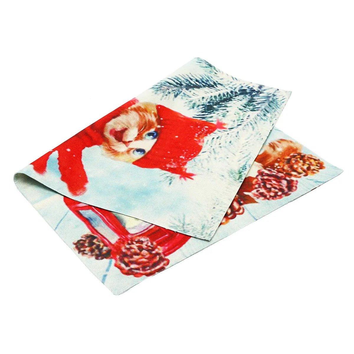 Christmas Decorations Garden Flag - Christmas Trees USA