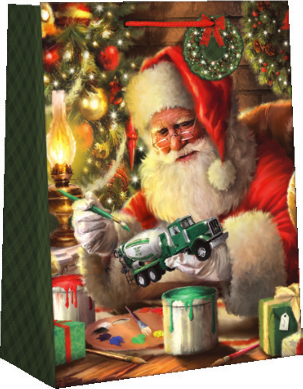 Traditional Large Christmas Gift Bag - Santa Finishing Touches