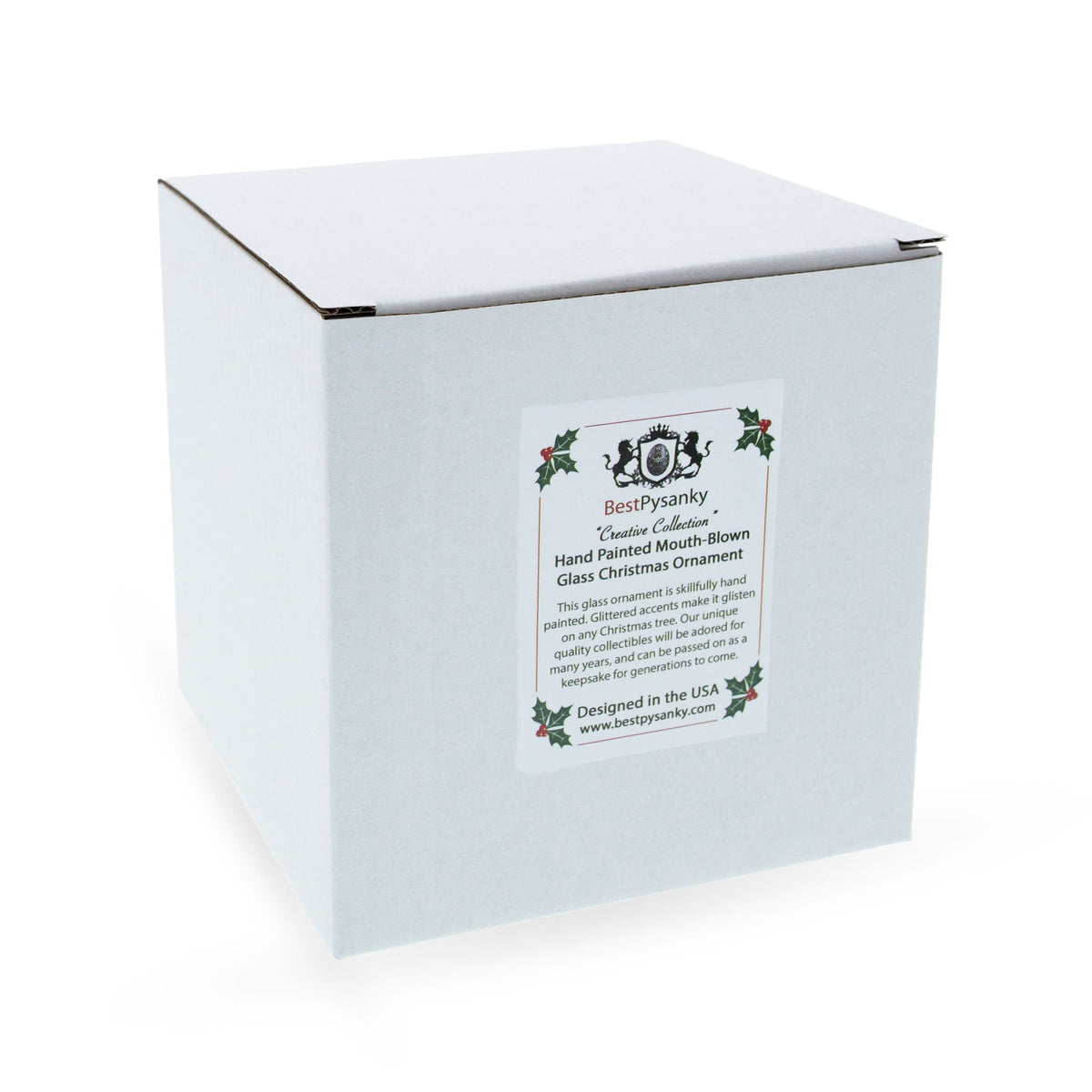 Frappy with Whipped Cream Glass Christmas Ornament
