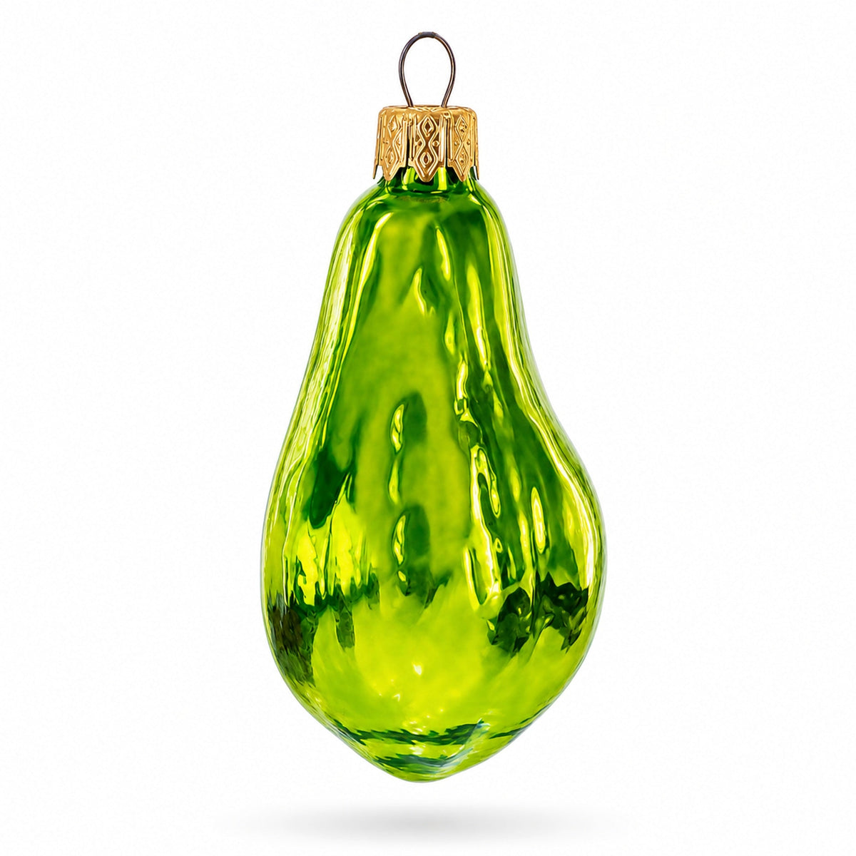 Papaya Glass Christmas Ornament