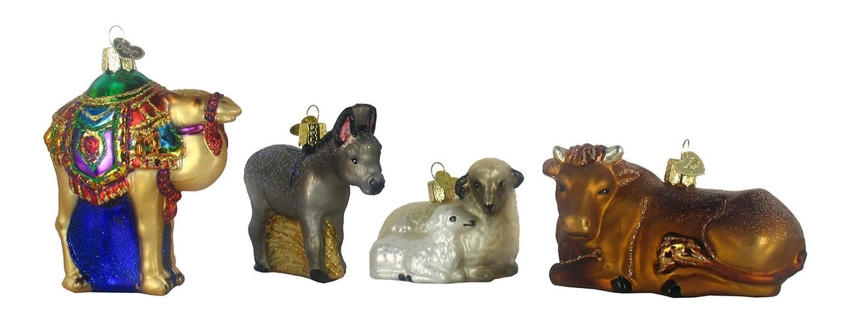 Old World Christmas Nativity Collection Glass Ornaments Set Of 9