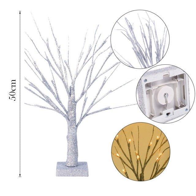 Christmas Decor Led Birch Light Tree - Christmas Trees USA