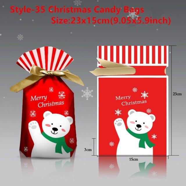 Christmas Candy Packaging Santa Gift Bag - Christmas Trees USA
