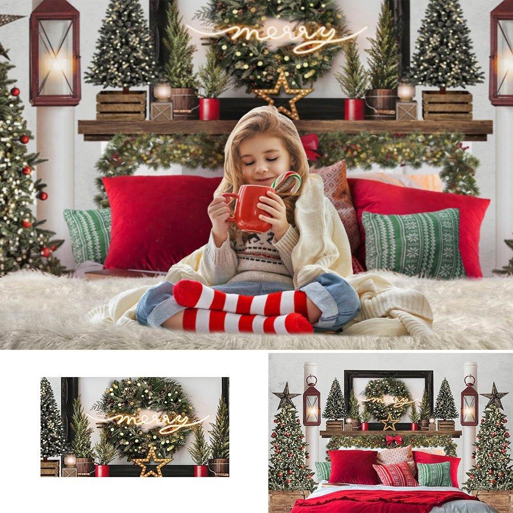 Christmas Bedroom Theme Photography - Christmas Trees USA