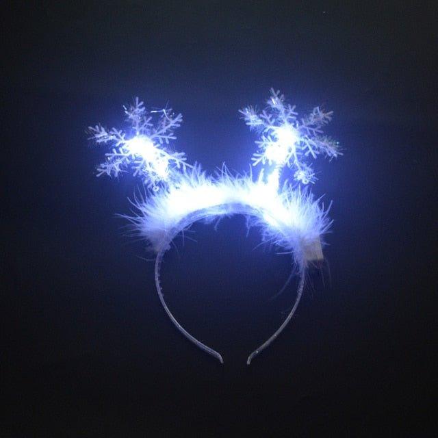 Blinking Green Christmas Tree Headband - Christmas Trees USA