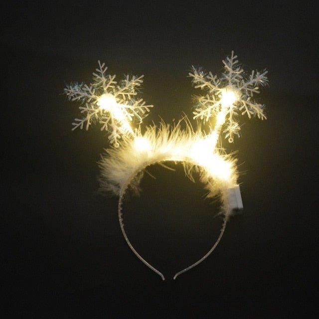 Blinking Green Christmas Tree Headband - Christmas Trees USA