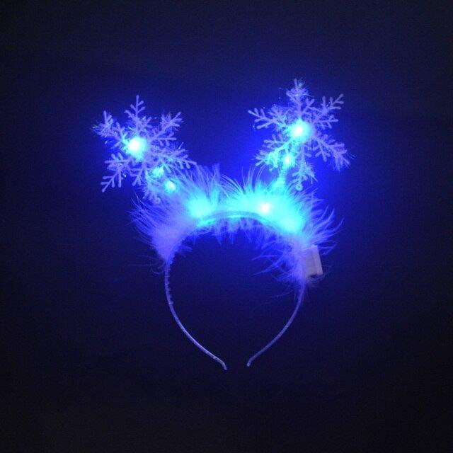 Blinking Green Christmas Tree Headband - Christmas Trees USA