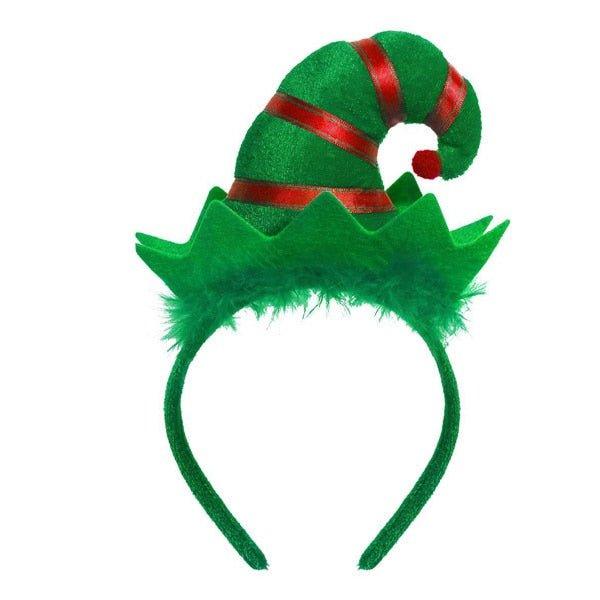 Blinking Green Christmas Tree Headband - Christmas Trees USA