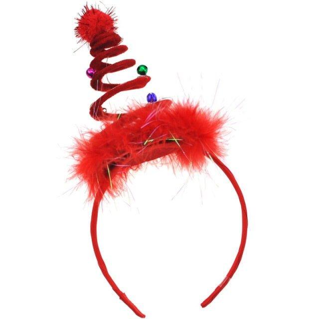 Blinking Green Christmas Tree Headband - Christmas Trees USA