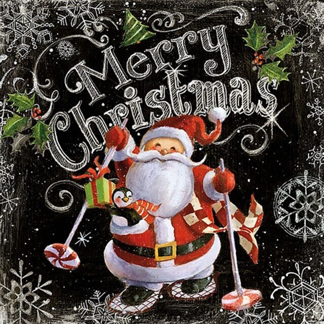 Cartoon Themed Snowman Diamond Painting - Christmas Trees USA