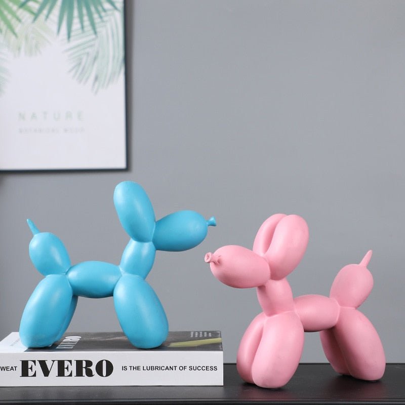 Balloon Dog Simple Conjoined Geometric Statue - Christmas Trees USA