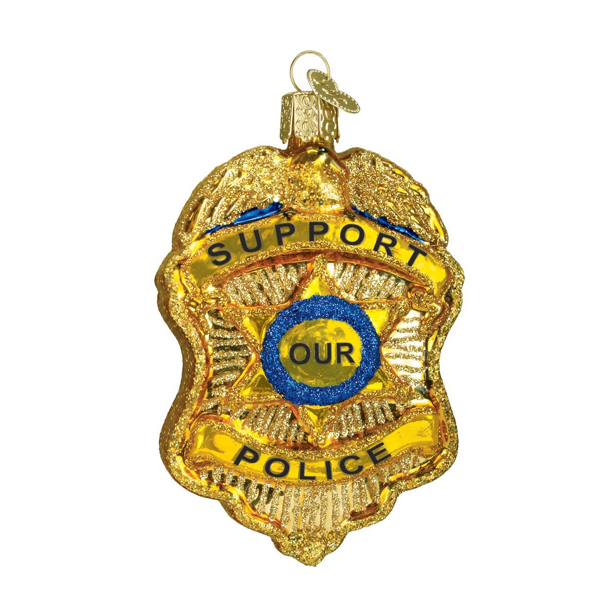 Old World Christmas Police Badge