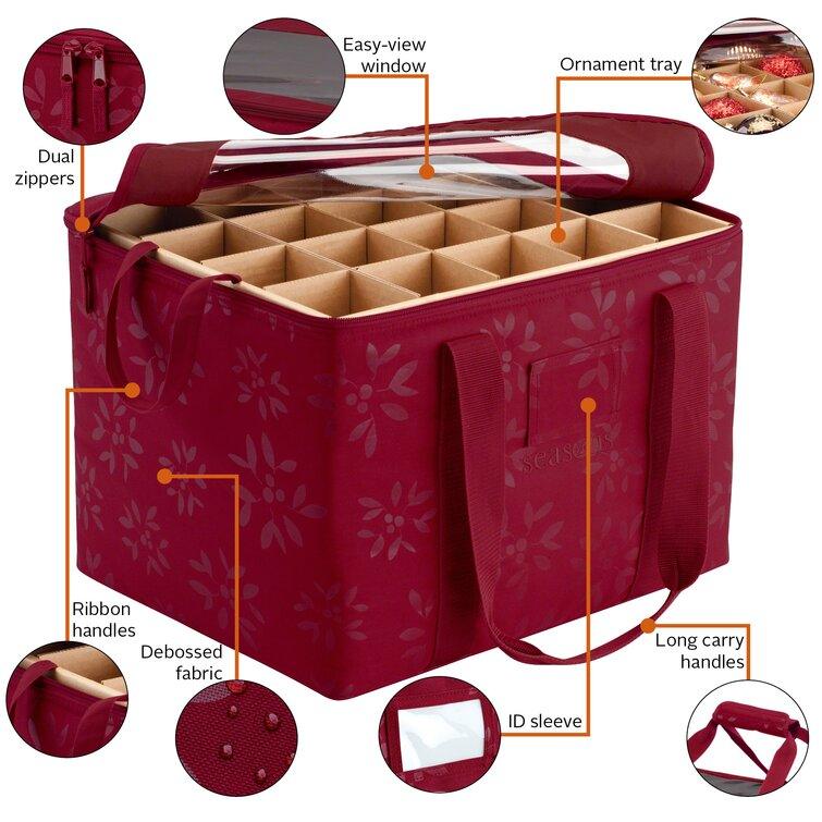 12'' H x 13'' W x 16'' D Christmas Ornament Storage - Christmas Trees USA