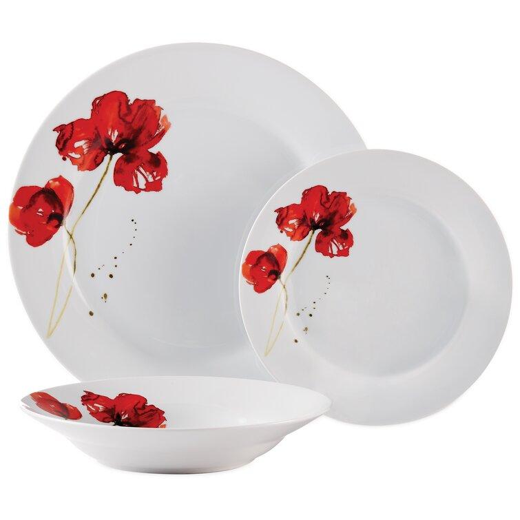 12 Piece Dinnerware Set, Service for 4 - Christmas Trees USA