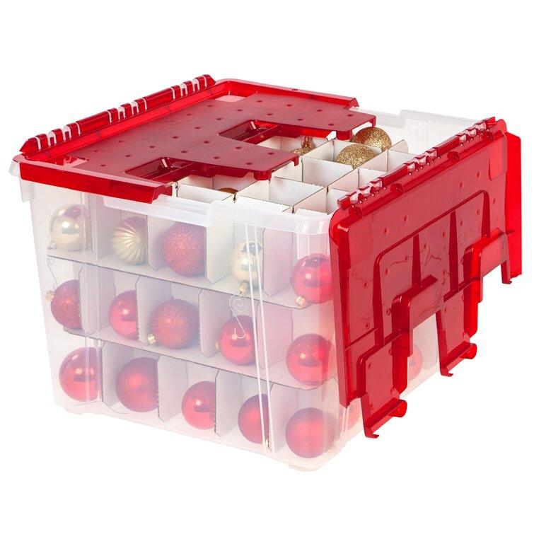 Christmas Wing Lid Ornament Storage Set