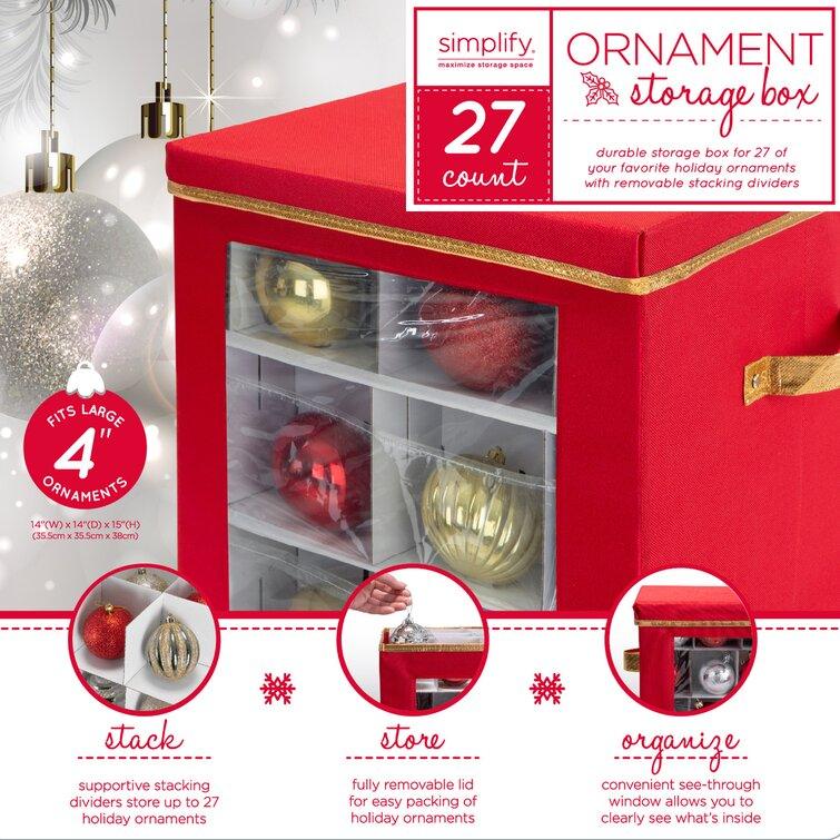 Stylish Christmas Ornament Storage