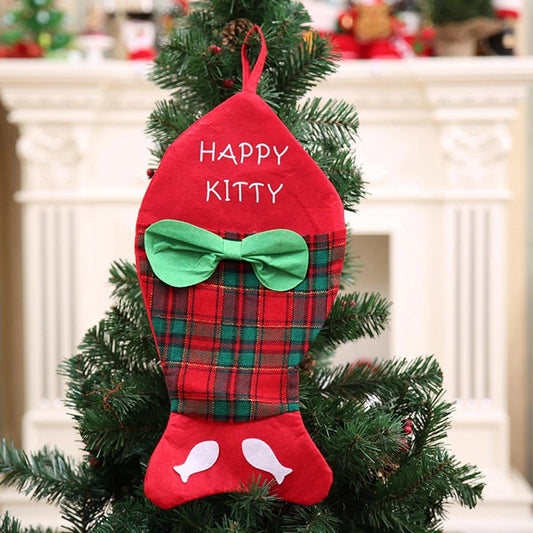 Fish Decor Gift Bag Stocking Tree Hanging