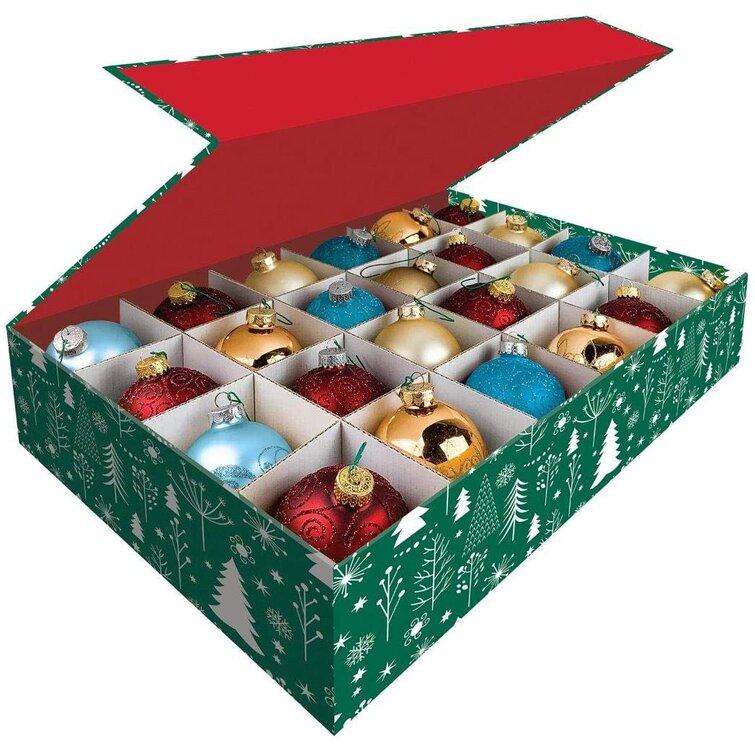 "Christmas Ornament Storage Bag - 24 Compartments, Easy Setup & Dust-Proof"