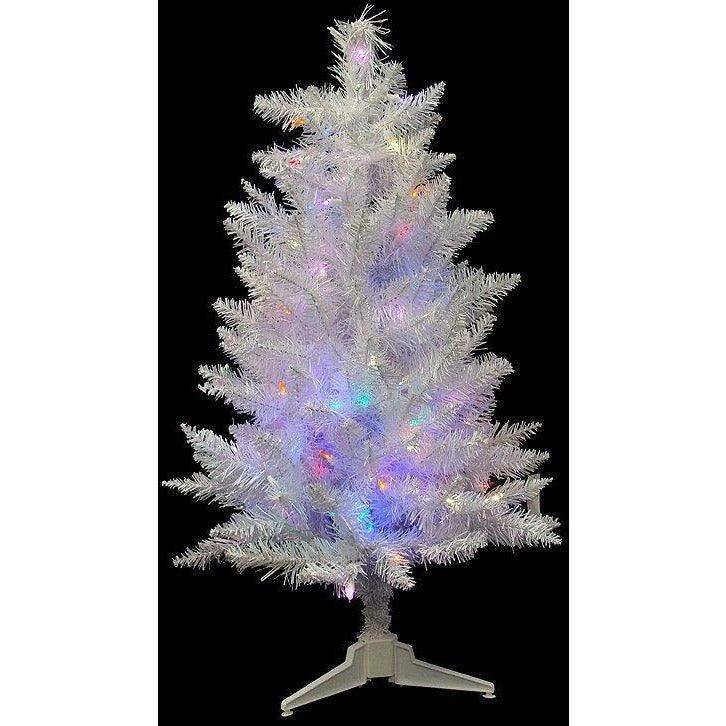 Silver Artificial Polyethylene Pine Frosted Christmas Tree