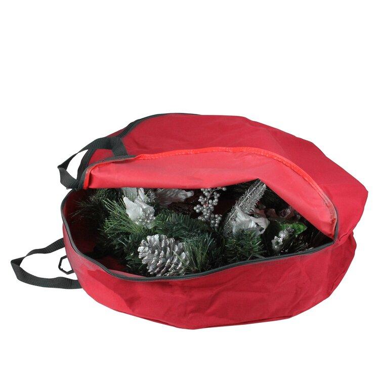 Red Christmas Ornament Storage Bag