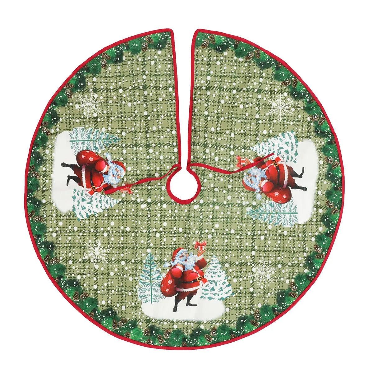 Santa Themed Christmas Tree Mat