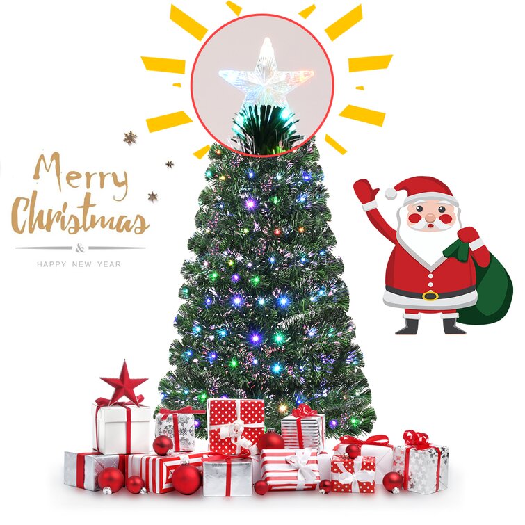 Artificial Christmas Tree with Multi-Color Lights