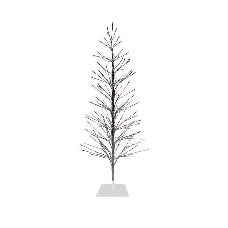 Artificial Silver Cedar Christmas Tree With 180 Green Lights - Christmas Trees USA