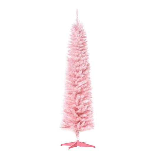 Slender Pink Cashmere Christmas Tree 6' H 