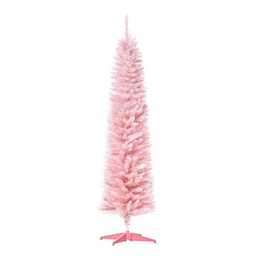 Slender Pink Cashmere Christmas Tree 6' H