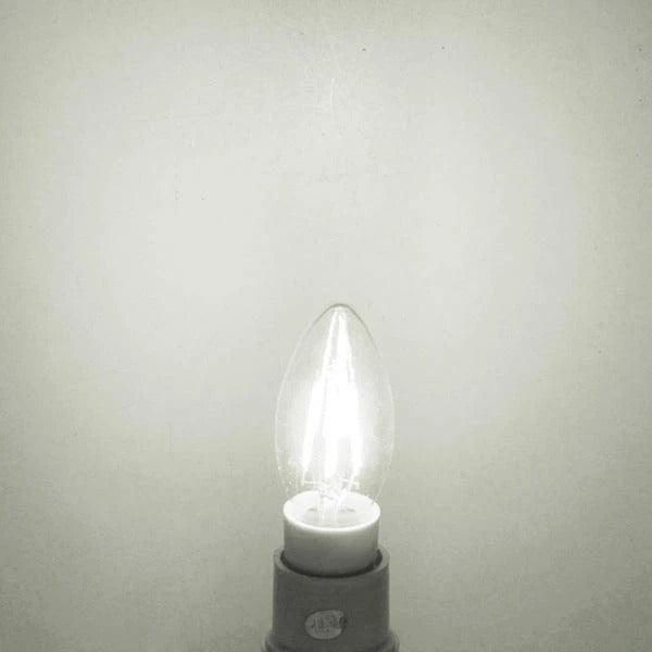White Edison Filament LED Candle
