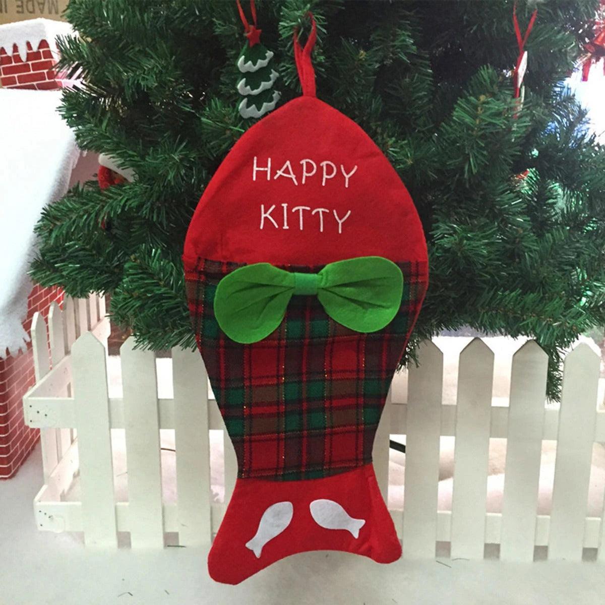 Fish Decor Gift Bag Stocking Tree Hanging