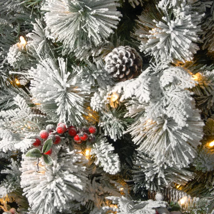 90'' Lighted Artificial Pine Christmas Tree